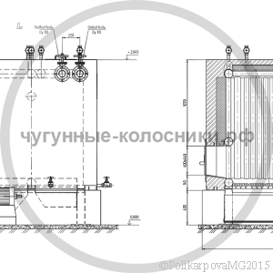 Чертеж колосникового котла КВр-0,4
