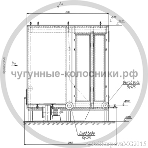 Чертеж колосникового котла КВр-1,6