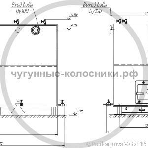 Чертеж колосникового котла КВр-1,3